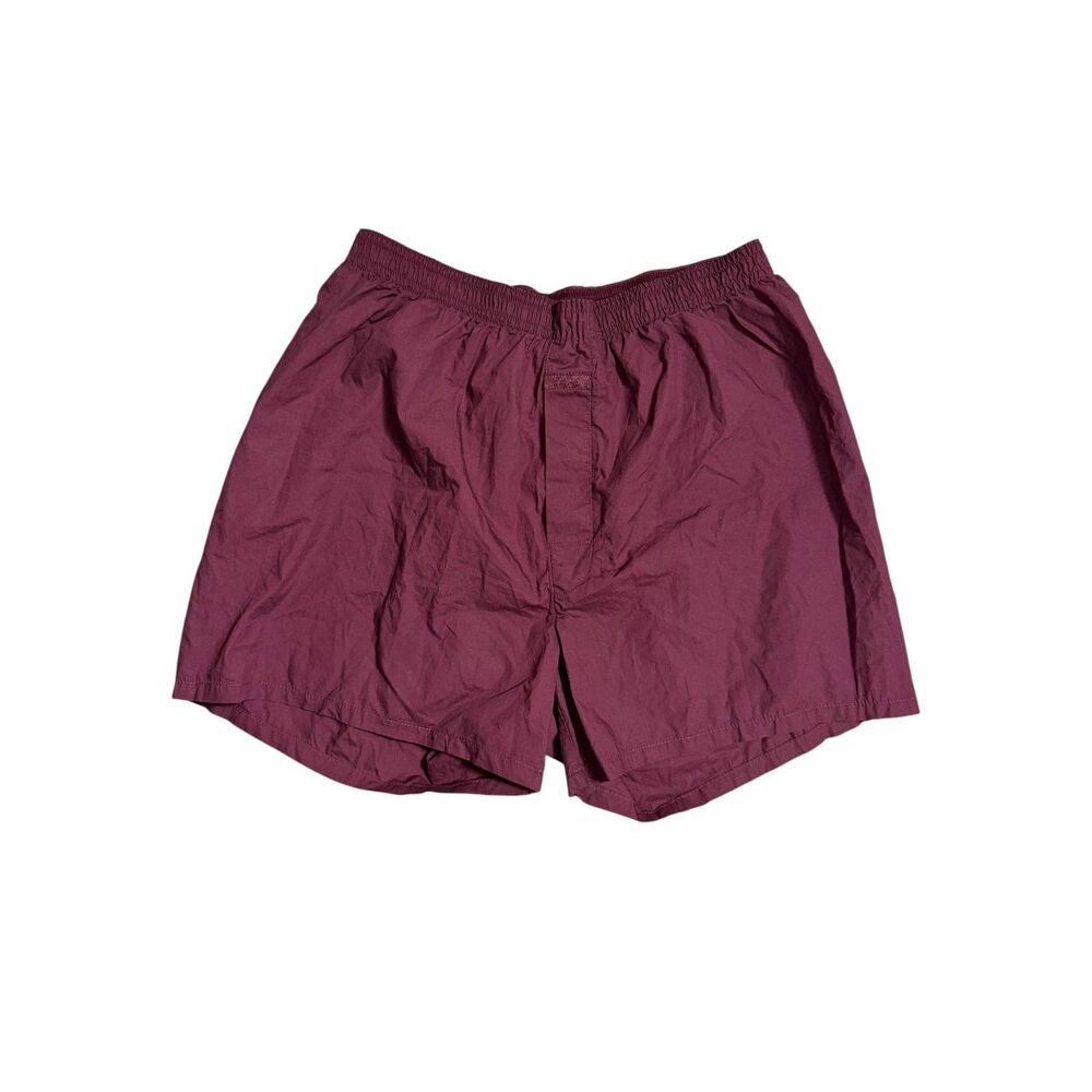 SKIMS Woven Cotten Minimalist Quiet Luxury Capsule Burgundy Essentials Boxer S